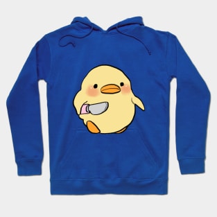 small chick with a knife meme Hoodie